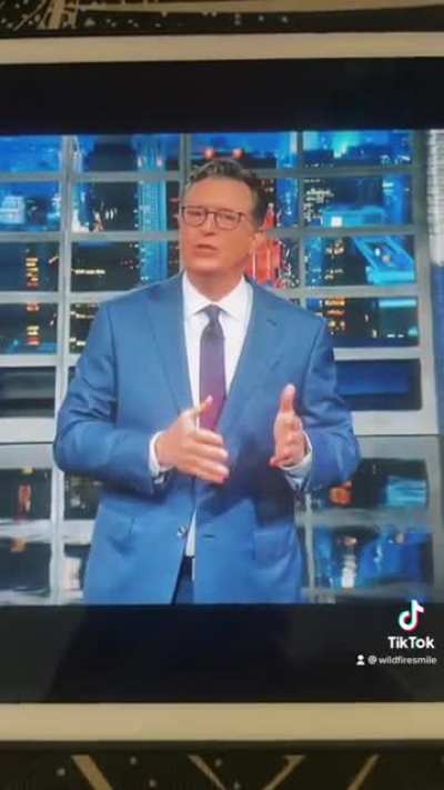 Stephen Colbert talking about global shortages