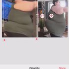 5-10lbs difference she says.