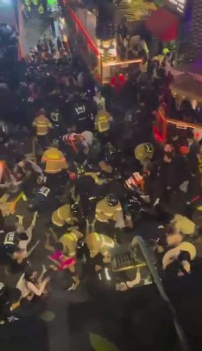 Crowd suffocation in Seoul, South Korea at a Halloween Celebration killing at least 120