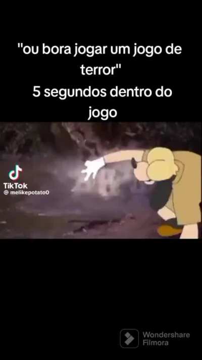 Os guri jogando jogo de terror 