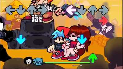 pico commiting mass genocide while bf and gf are rapping against tankman (week 7)