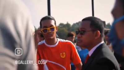 Supa Strikas vs Blue Lock Cosplayers soccer match.