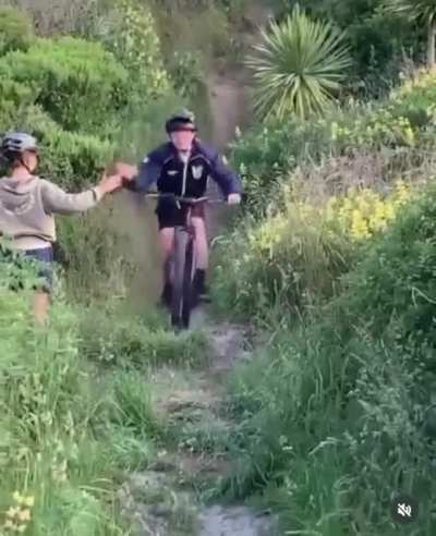 head first into the bush