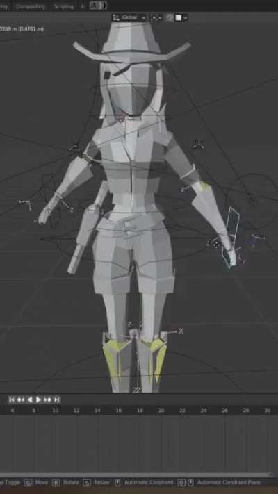 Lowpoly girls: process vid
