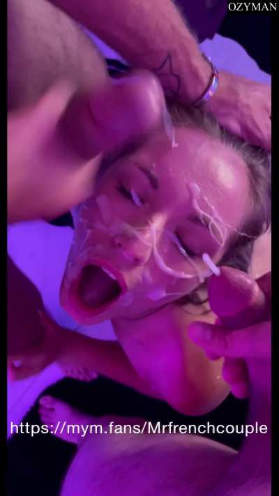 she  glazed like a doughnut, look at those rock-hard cocks