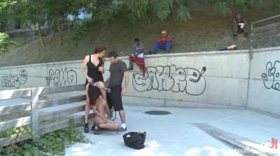 Franceska being a nasty Slut in public