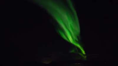 Real time video of northern lights above Norway [OC]