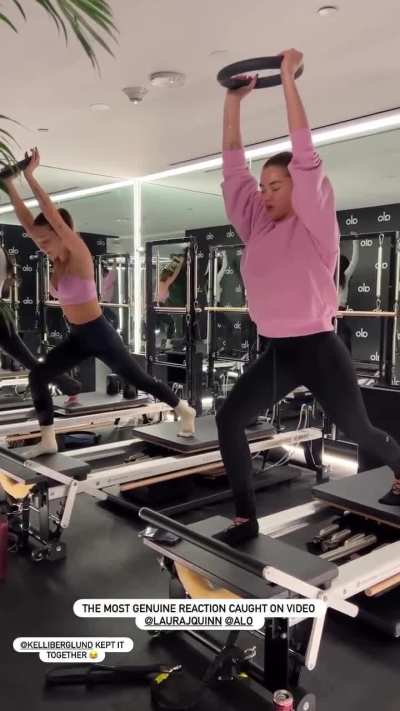 Paris Berelc working out with Kelli Berglund IG 1/19/2026