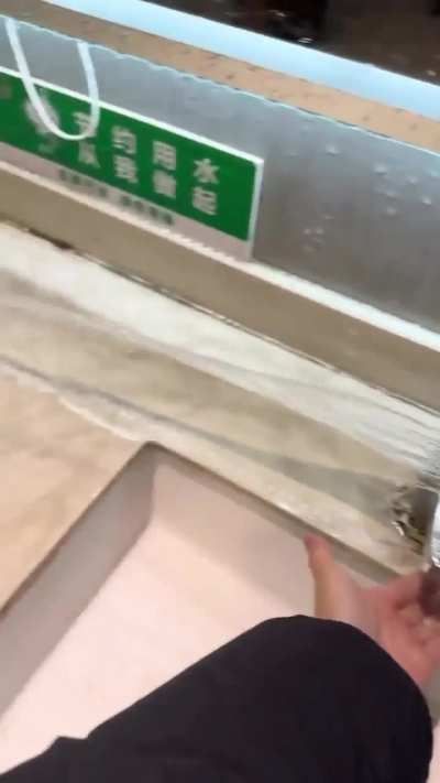 POV: trying to wash hands