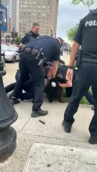 LMPD Proceeded To Arrest A Peaceful Protester Yet His Compliance Was Not Good Enough So They Took It Upon Their Selves To Remind The Man Of His Place
