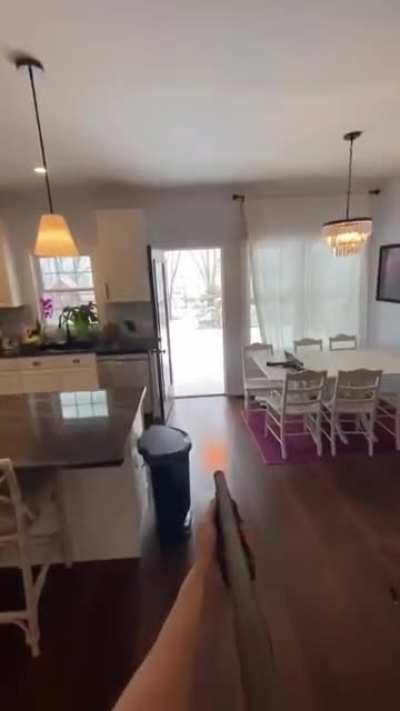 When the wife isn't home.