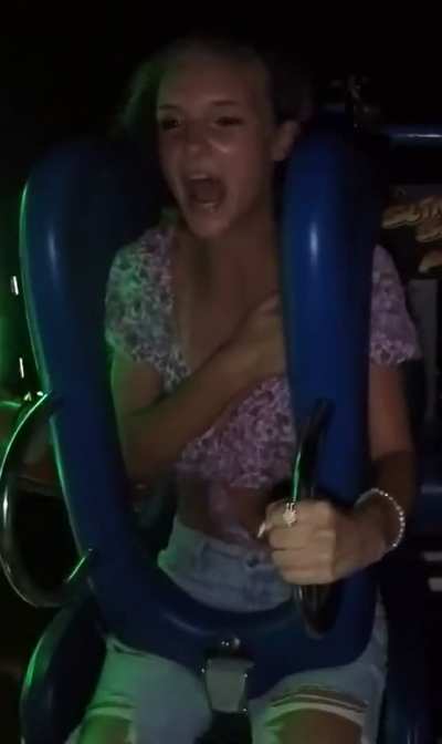 Boob slip by the wind SLINGSHOT
