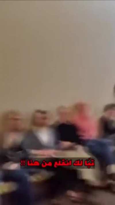 Jewish person supports the palestinian human rights in a place full of jewish people…check out their reaction.