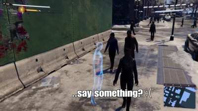 Did you guys know that civilians react to Miles becoming invisible? Here's a compilation!