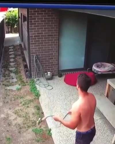 To water the garden