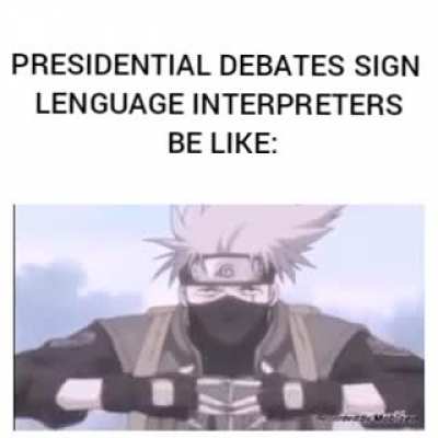 Candidate 1: *Speaking gibberish* Candidate 2:
