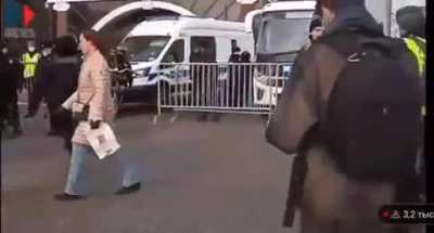 (WTF) A bicycle was detained at a demonstration in Moscow.