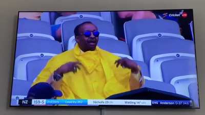 To wear a raincoat