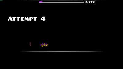 I made a randomized level that isn't reliant on the user's input! Made using a bug with the dual ship gamemode and shake triggers.