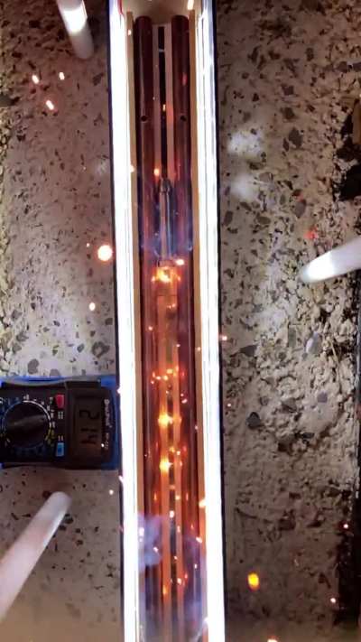Failed railgun experiment I did a few years ago.