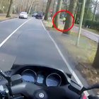 Biker making this lady’s day