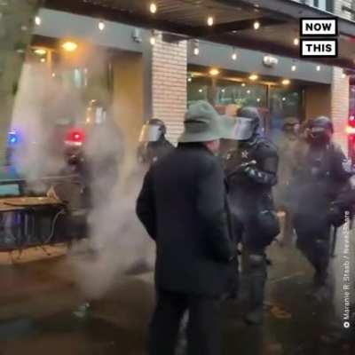 Now Trump's deranged MAGA terrorists hate the cops and call them Antifa. Funny how Trump's fascist mob calls anyone who opposes them antifascists. And yet they're still not self-aware that they're the bad guys. But so so close.