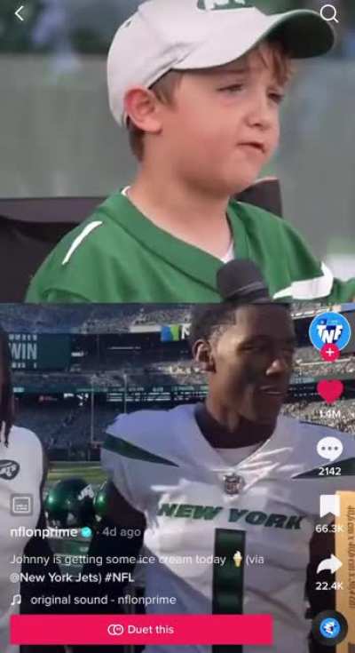 Johnny 🤝 New York Jets