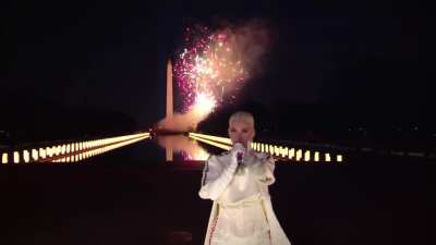 One of the biggest fireworks displays ever with Katy Perry during Biden's Inauguration Celebration tonight