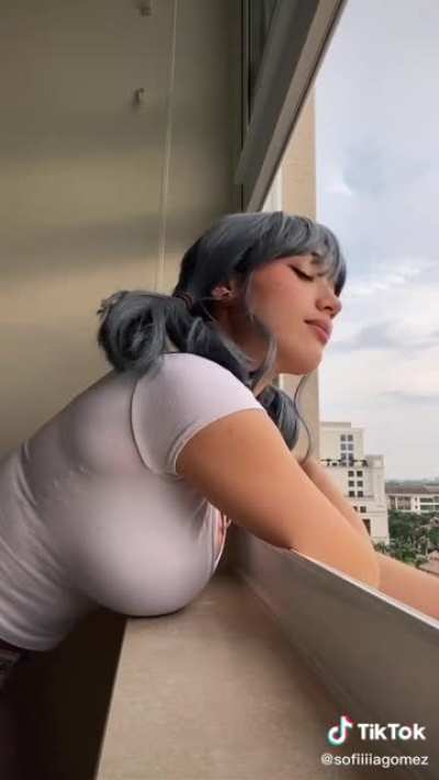 From the side
