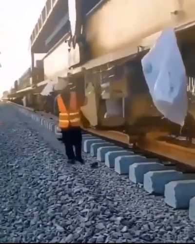 21st century railway construction - uncredited, no other information available, but awesome.
