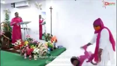 Church in Rajasthan Curing Covid-19. Praise Jeebus ✝️🤡🤡✝️