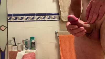 I cum 3 separate times in one orgasm! First time I cum of 3 times that day, videos of the other 2 huge loads can be found here and on my profile