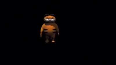 Garfield farklı çözünürlükleede dans ediyor