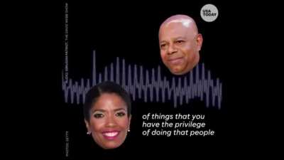 She does not know he's black.