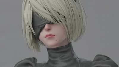 2B giving a small cock some love (Redmoa) [Nier Automata]