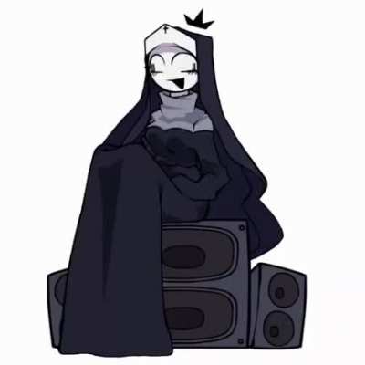 Oh boi, that's really is one big bald crowned candy lover bigender bisexual derp chainsaw vibing alien nun, if ever I saw one...
