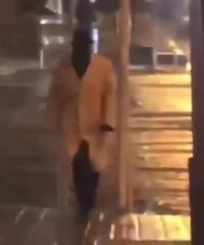 Found a man caught in rain, added some music and here is the result.