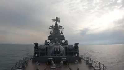 Last Known FOOTAGE of Russian Cruiser 
