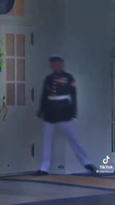 US Marine freaks out with professionalism in lightning storm. 