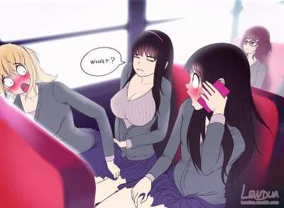 [Artist Lewdua] School girl bus ride