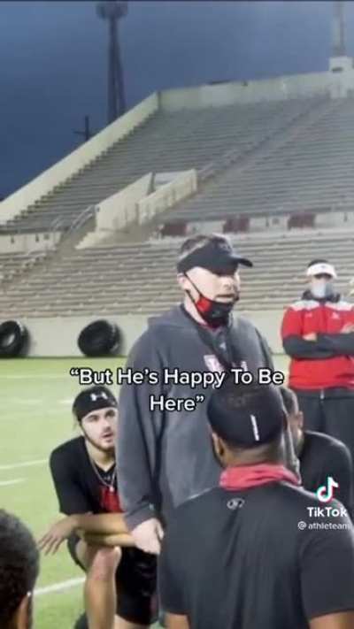 Head Coach awards two walk-on players with retroactive scholarships. Team goes wild!