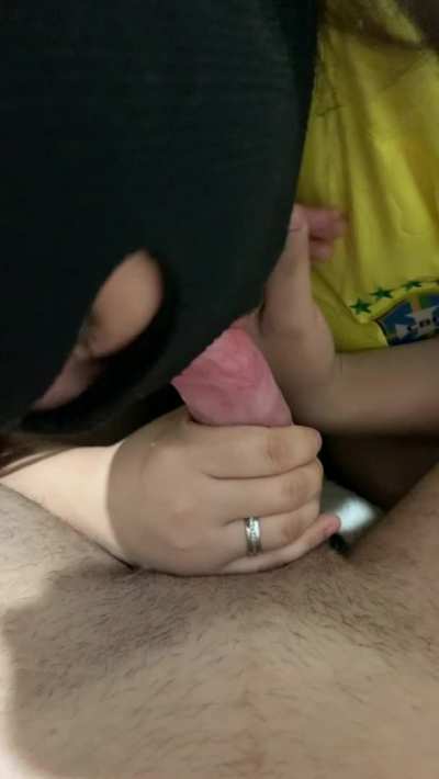 what did you think of this view of me sucking his dick