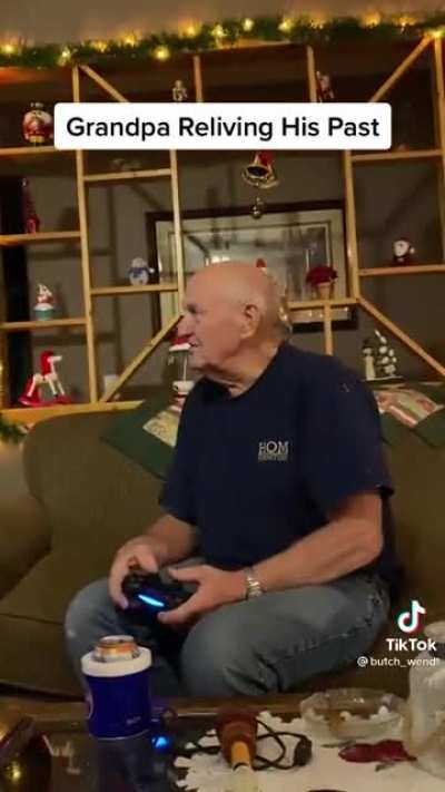 Grandpa got the smile of a killer
