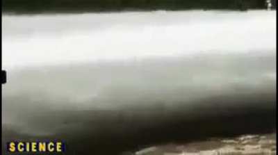 Discharge of water 22 thousand liters per second...