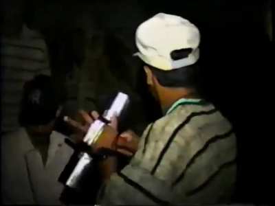 Dominican Republic in the 1990s. Tipico music in rural Jarabacoa 1992.