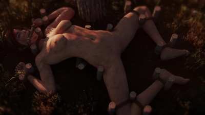 Lara Croft tied down (FatC<wbr>at17)<wbr>[Tomb Raider]