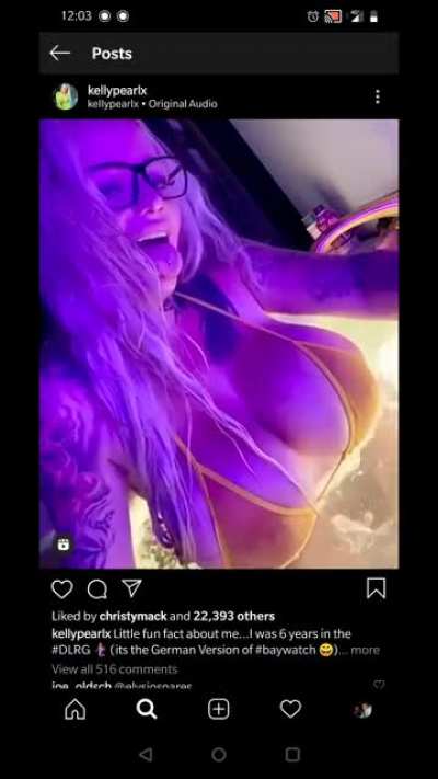 @KellyPearlX 1,600cc saline breast implants floating in a hot tub