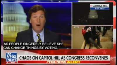 Yeah, I'm quite sure Tucker Carlson is talking about the 