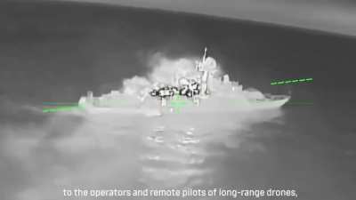 In a video marking the 10th anniversary of Ukraine’s Special Operations Forces, the SOF released previously unseen footage of an attack on a Russian Buyan class corvette.
