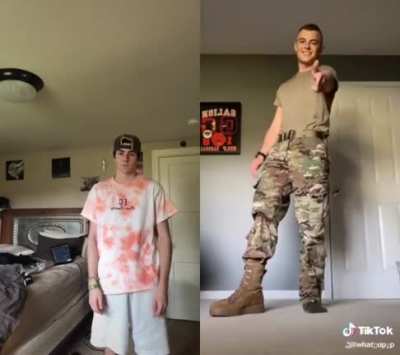 The guy on the left had the perfect response to this cringe